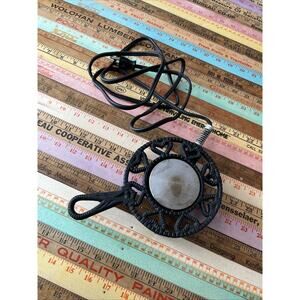 Vintage Crestmark Cast Iron Electric Food Warmer W/ Trivet Heart Design